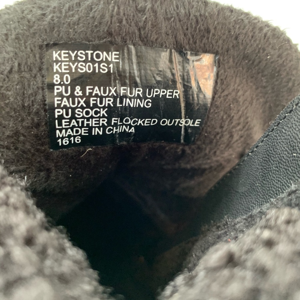 Steve Madden Keystone Faux Fur Leather Combat Boot - Picture 10 of 16